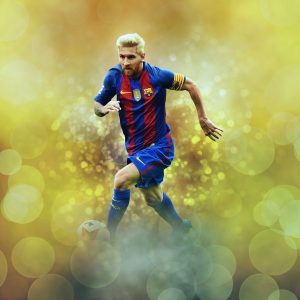 Lionel Messi, världens bästa fotbollsspelare genom tiderna.